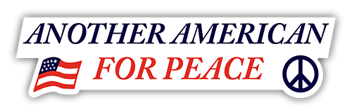 Another American for Peace — Root Concepts sticker design