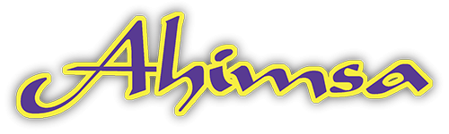 Ahimsa small bumper sticker — Root Concepts design 248