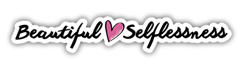 Beautiful Selflessness small bumper sticker — Root Concepts design 546