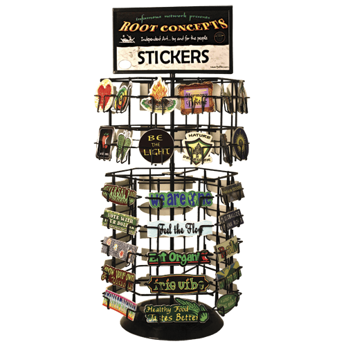 Z - 60 Slot Counter Top Sticker Rack
