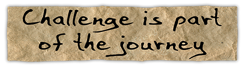 Challenge is Part of the Journey — Root Concepts sticker design