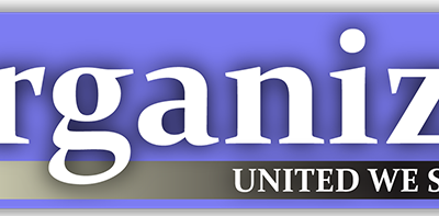 Organize, United We Stand small bumper sticker — Root Concepts design 607