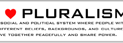 I Love Pluralism - Small Bumper Stickers | 635