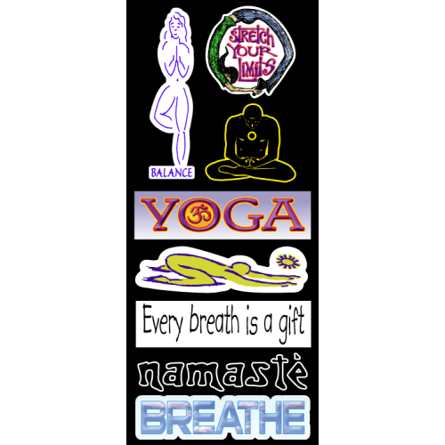 Yoga' Sticker