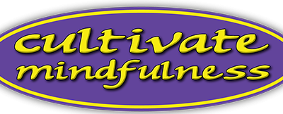 Cultivate Mindfulness small bumper sticker — Root Concepts design 318