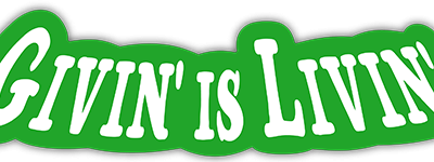 Givin' is Livin' small bumper sticker — Root Concepts design 182