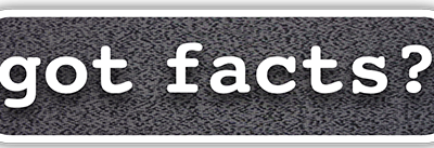 Got Facts? small bumper sticker — Root Concepts design 588