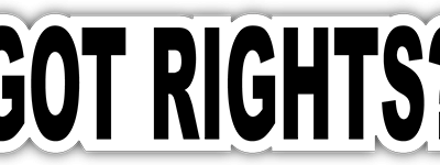 Got Rights small bumper sticker — Root Concepts design 223