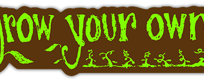 Grow Your Own Sticker small bumper sticker — Root Concepts design 199