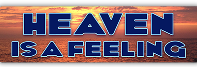 Heaven Is A Feeling small bumper sticker — Root Concepts design 577