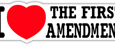 I Love the First Amendment — Root Concepts sticker design