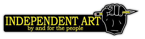 Independent Art by and for the People small bumper sticker — Root Concepts design 265