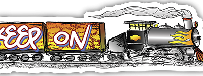 Keep on Train small bumper sticker — Root Concepts design 456