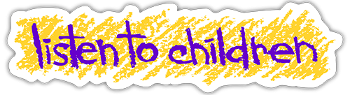 Listen To Children - Small Bumper Sticker | 192