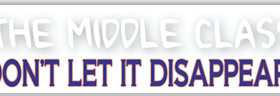 The Middle Class Don't Let It Disappear small bumper sticker — Root Concepts design 502