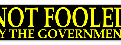 Not Fooled by the Government — Root Concepts sticker design