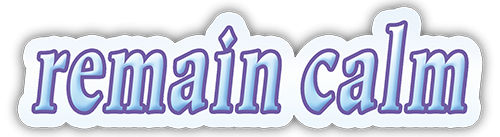 Remain Calm small bumper sticker — Root Concepts design 458
