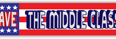 Save the Middle Class — Root Concepts sticker design