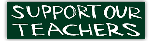 Support our Teachers - Small Bumper Sticker | 258
