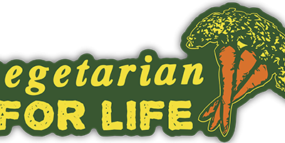 Vegetarian for Life Sticker small bumper sticker — Root Concepts design 191