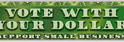 Vote with Your Dollar Support - Small Bumper Sticker | 501