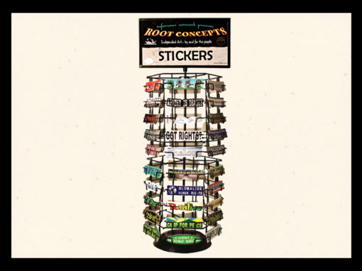 60 Slot Counter Top Sticker Display