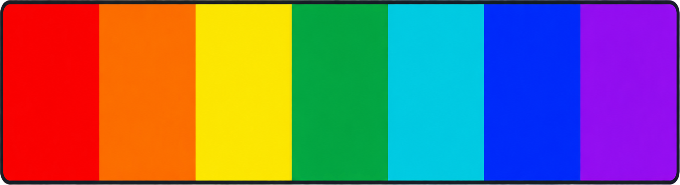 Color Bars Test – Small Bumper Sticker