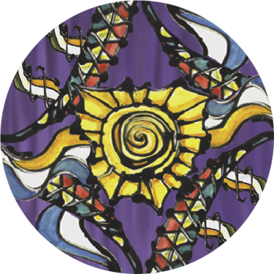 In Celebration Mandala - Mini Sticker | 302